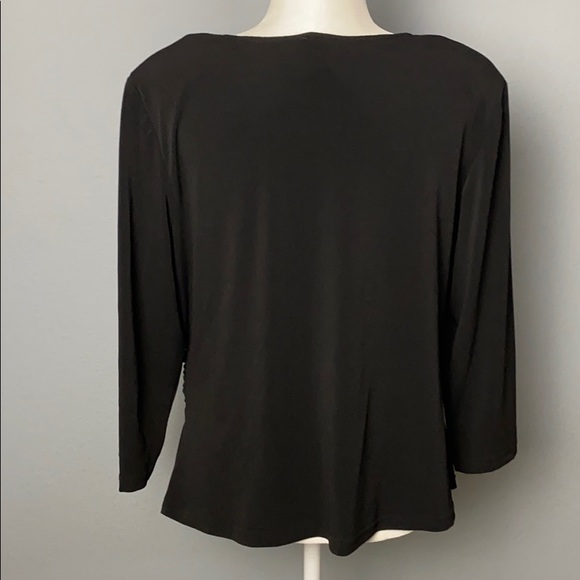 R&M Richards Vintage Black Blouse - Picture 5 of 7